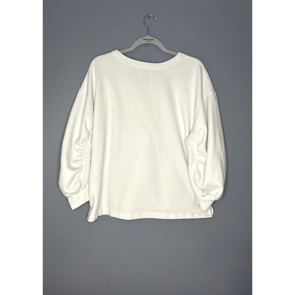 Abercrombie & Fitch Soft AF Sweatshirt Women’s XL Scrunch Puff Sleeve White - Picture 10 of 10